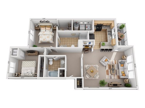 2 Bedroom | 2 Bathroom